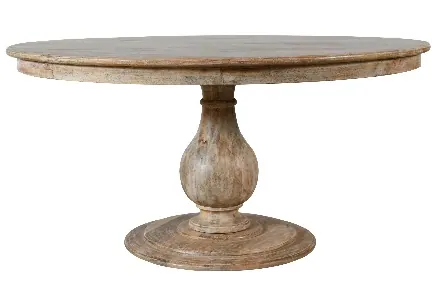60" Dining Table, Natural White